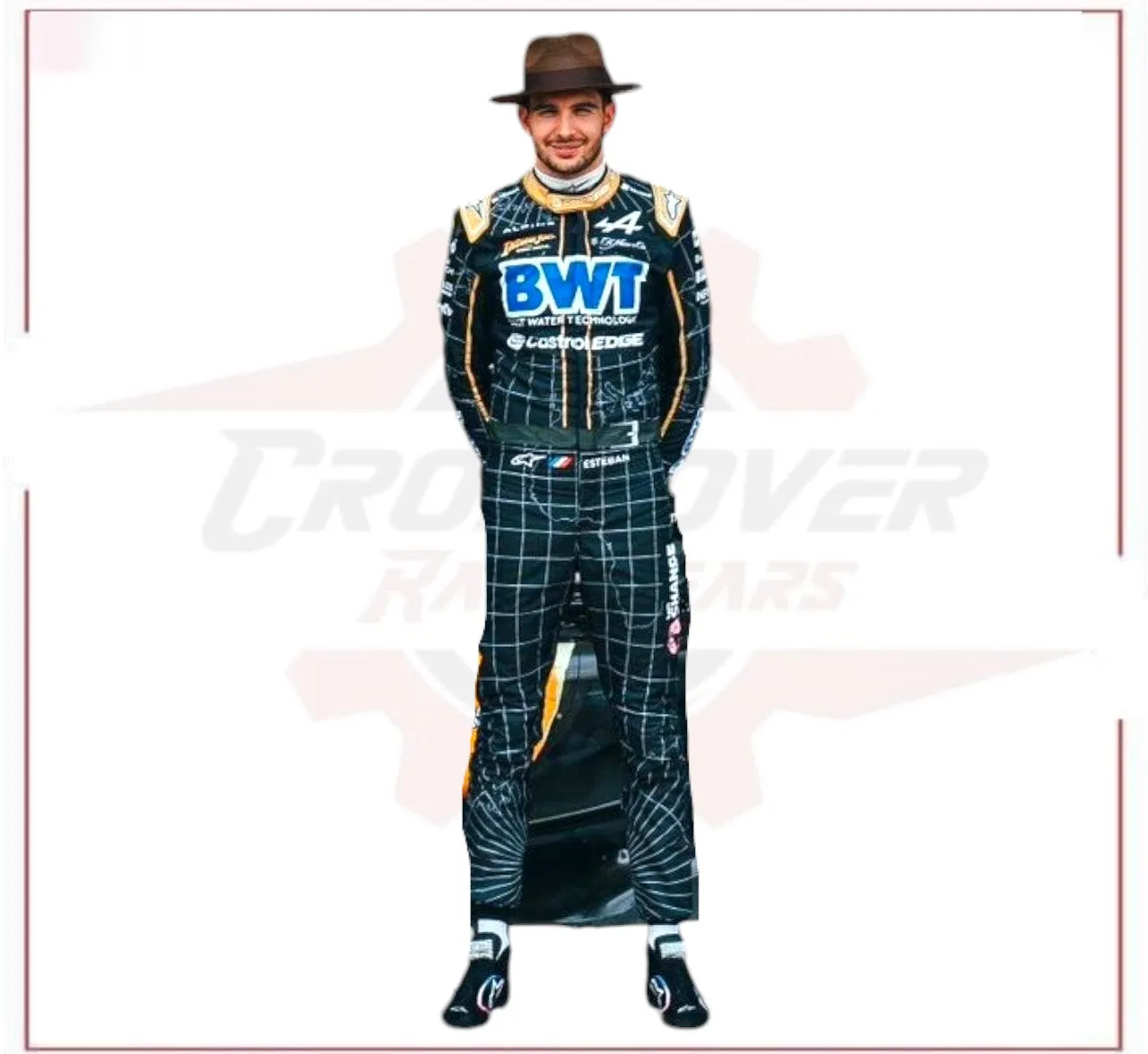 2024 New Esteban Ocon alpine Austin Grand Prix Race Suit