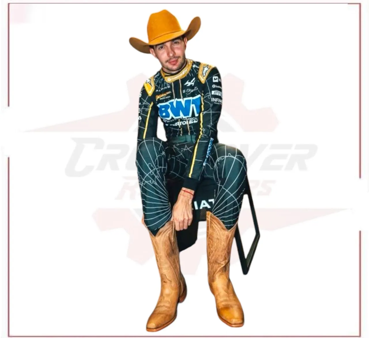 2024 New Esteban Ocon alpine Austin Grand Prix Race Suit