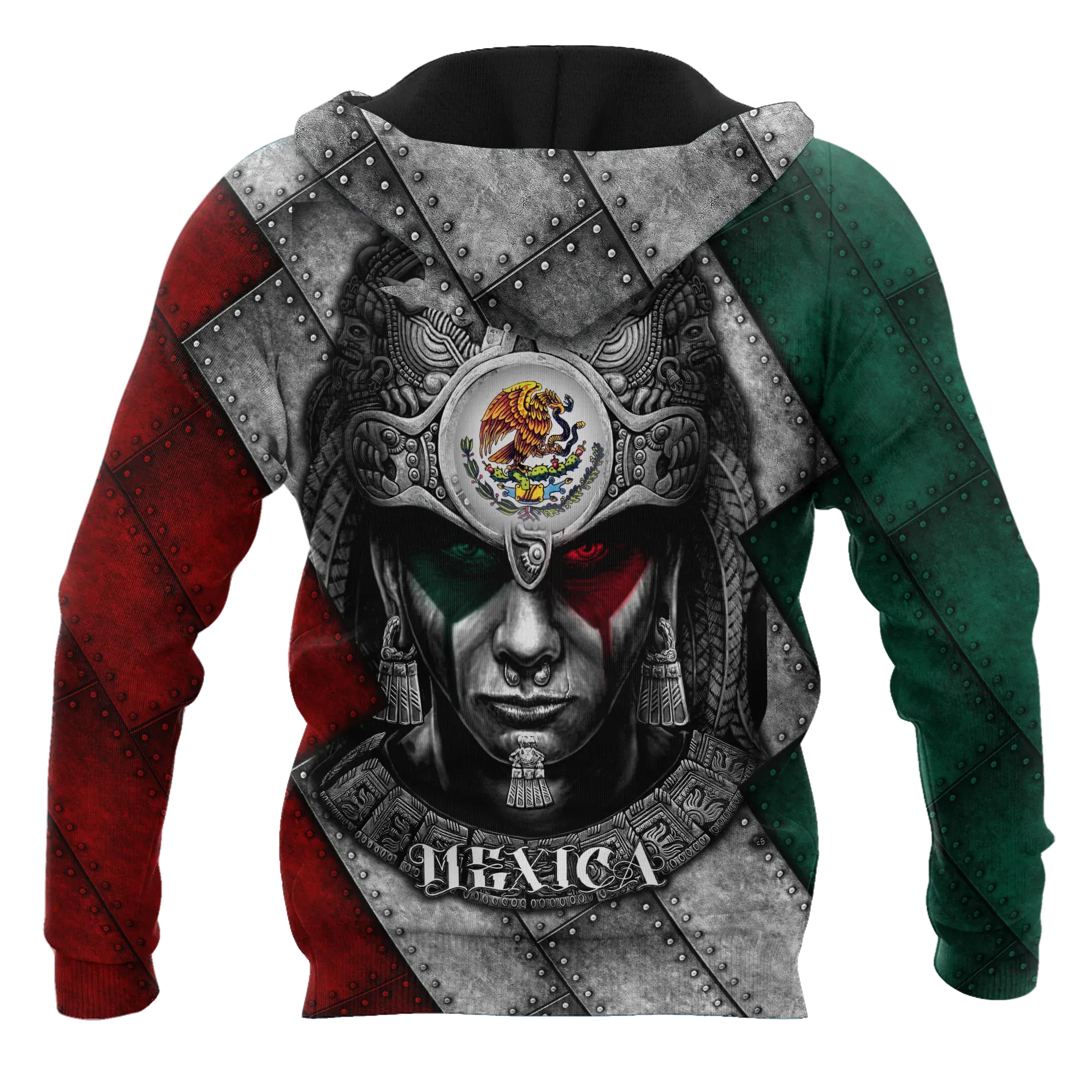 3D All Over Print Warrior Hoodie, Aztec Warriors Hoodie, Mexica Hoodie