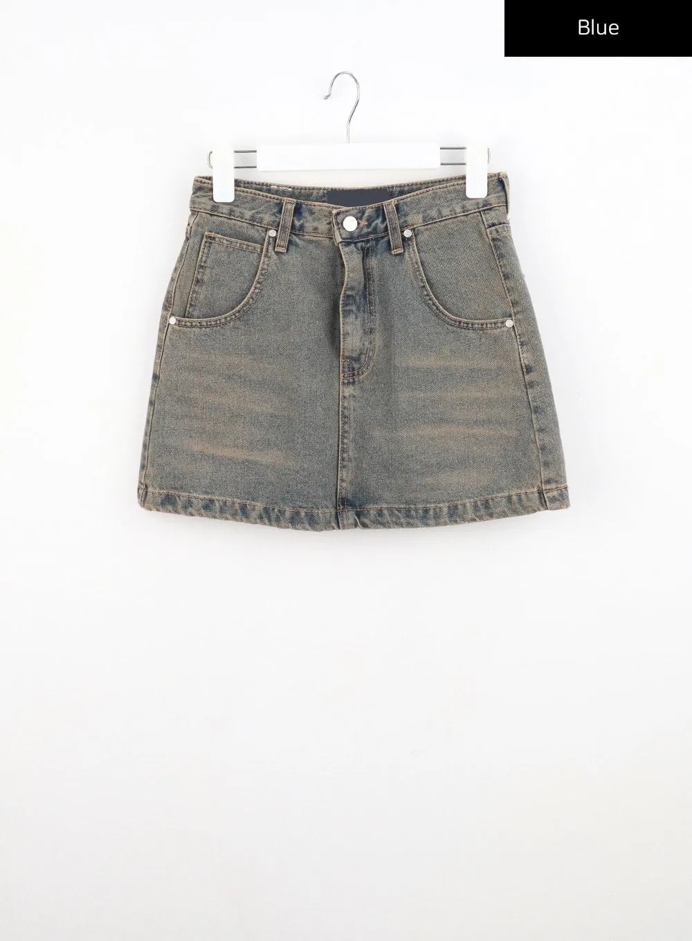 A-Line Denim Mini Skirt CU321