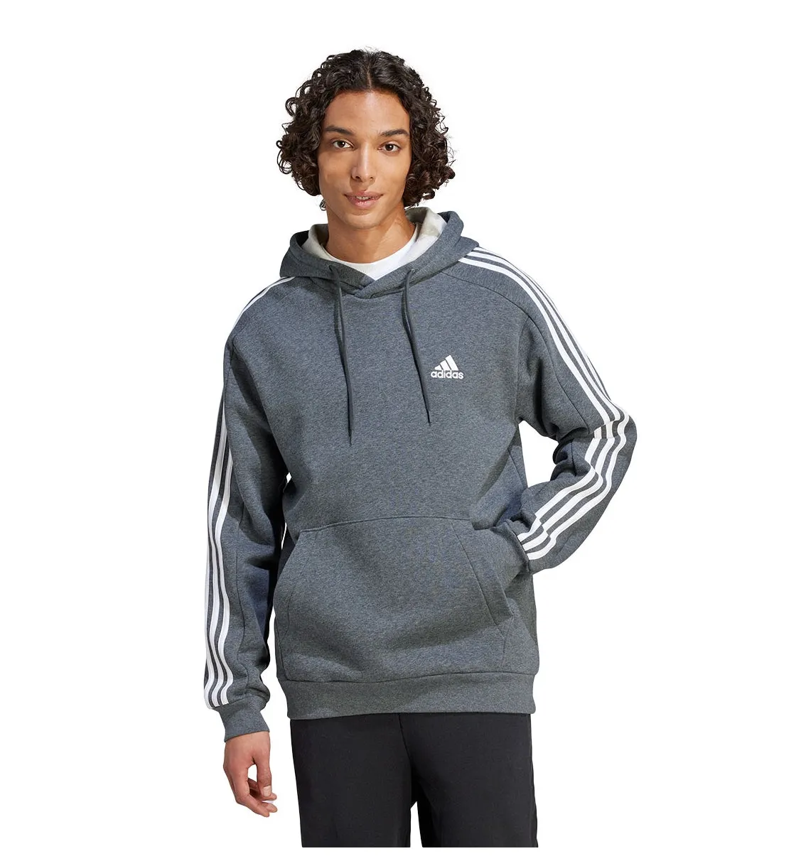 adidas Men's Essentials Fleece 3-Stripes Hoodie