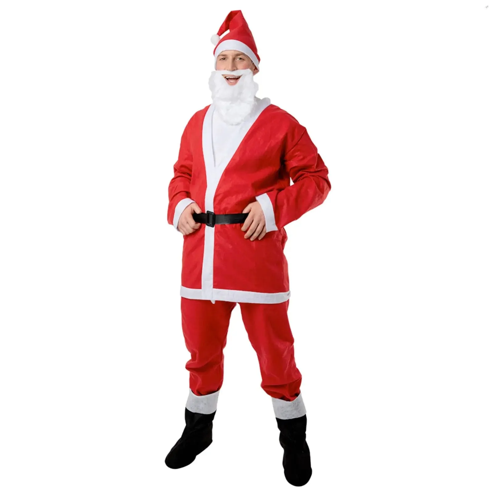 Adults Value Santa Suit 6pc Father Christmas Costume