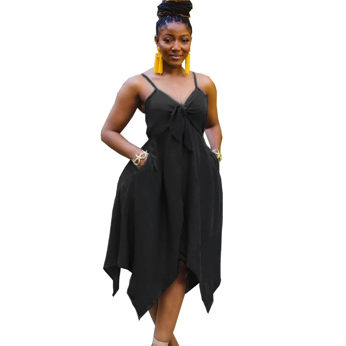 Asymmetric Hemline Plus Size Dresses