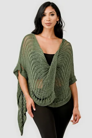 Asymmetric Layered  Crochet Top