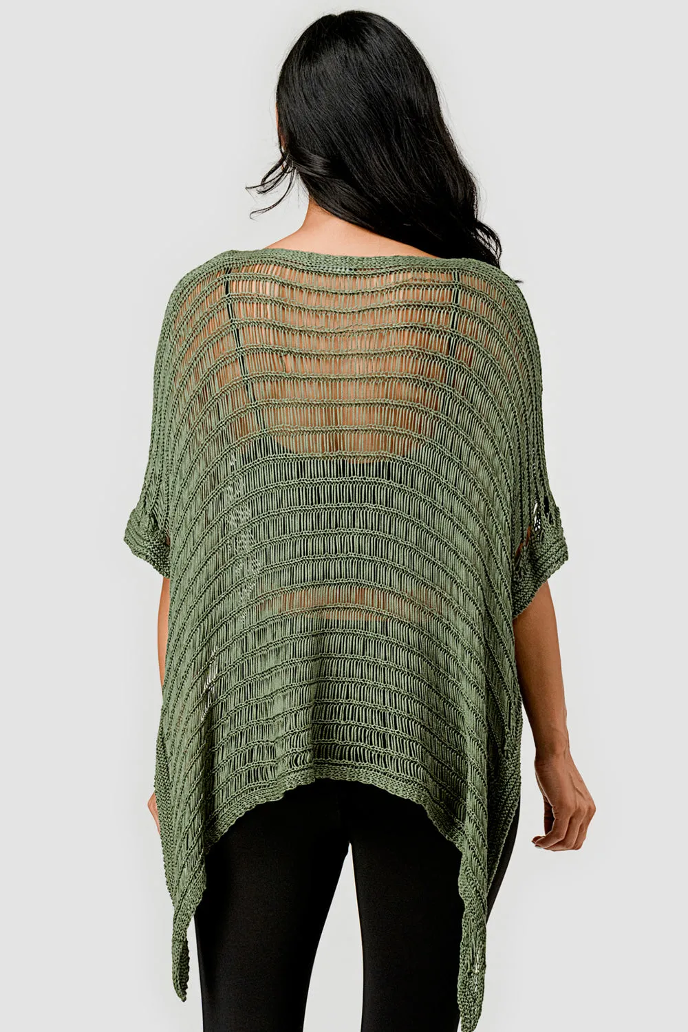 Asymmetric Layered  Crochet Top