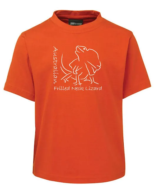 Australian Frilled Neck Lizard Childrens T-Shirt (Various Colours)