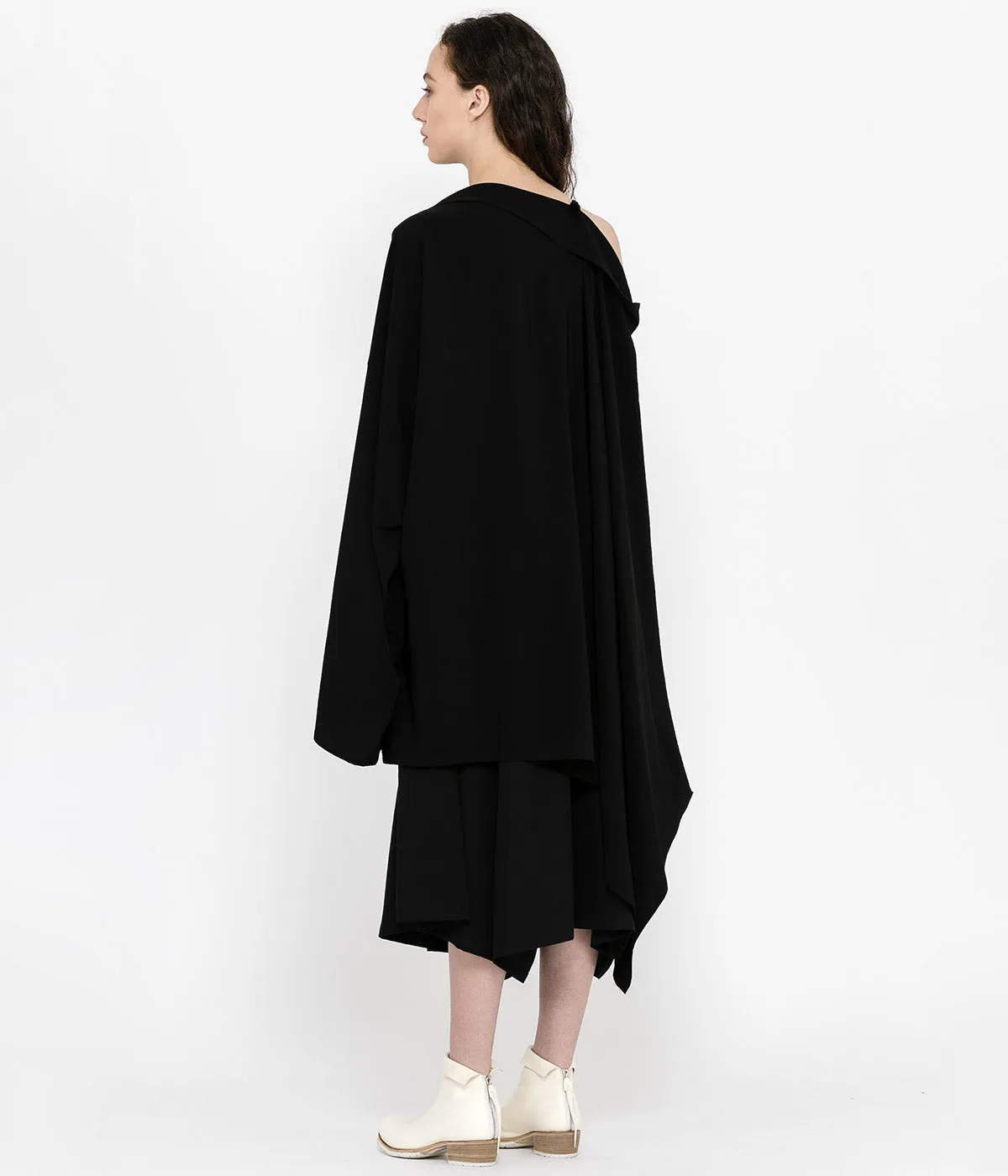 Black Asymmetrical Cape