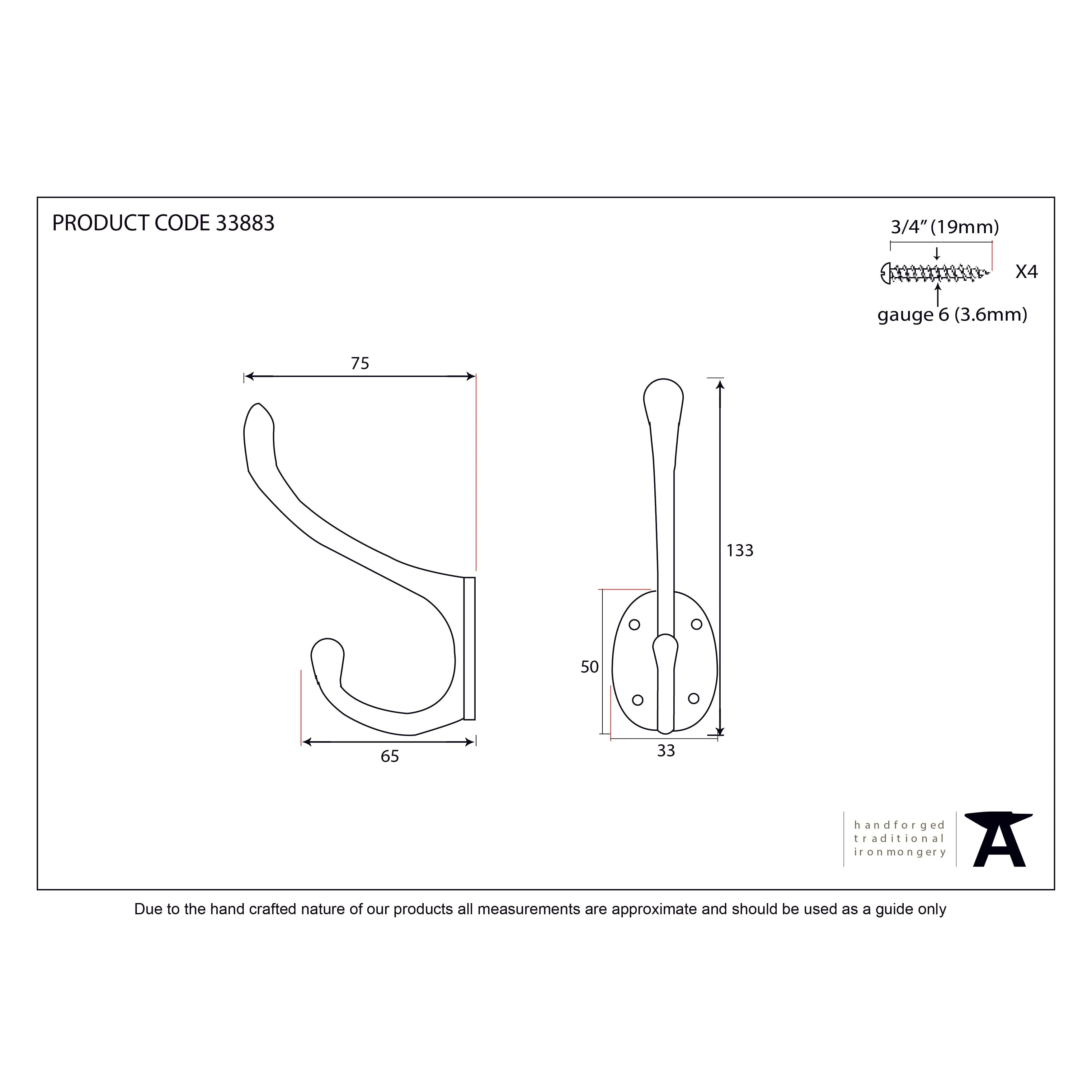 Black Celtic Hat & Coat Hook | From The Anvil