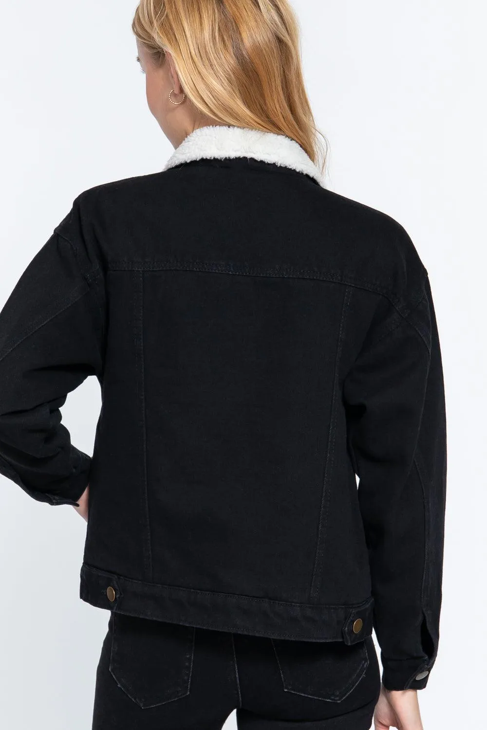 Black Oversized Denim Jacket