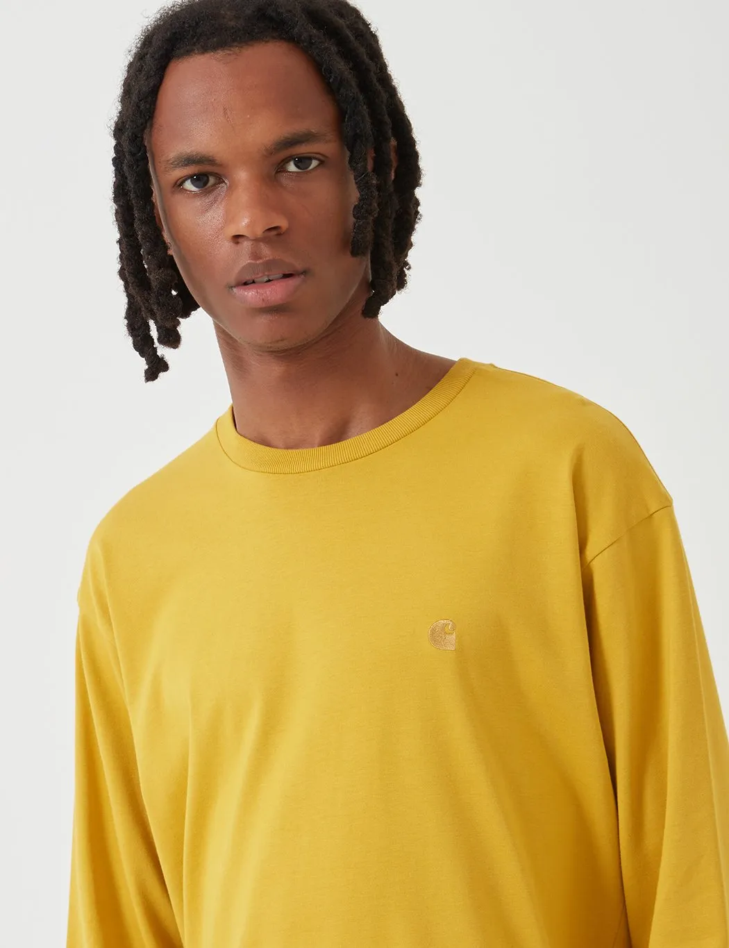 Carhartt-WIP Chase Long Sleeve T-Shirt - Colza Yellow