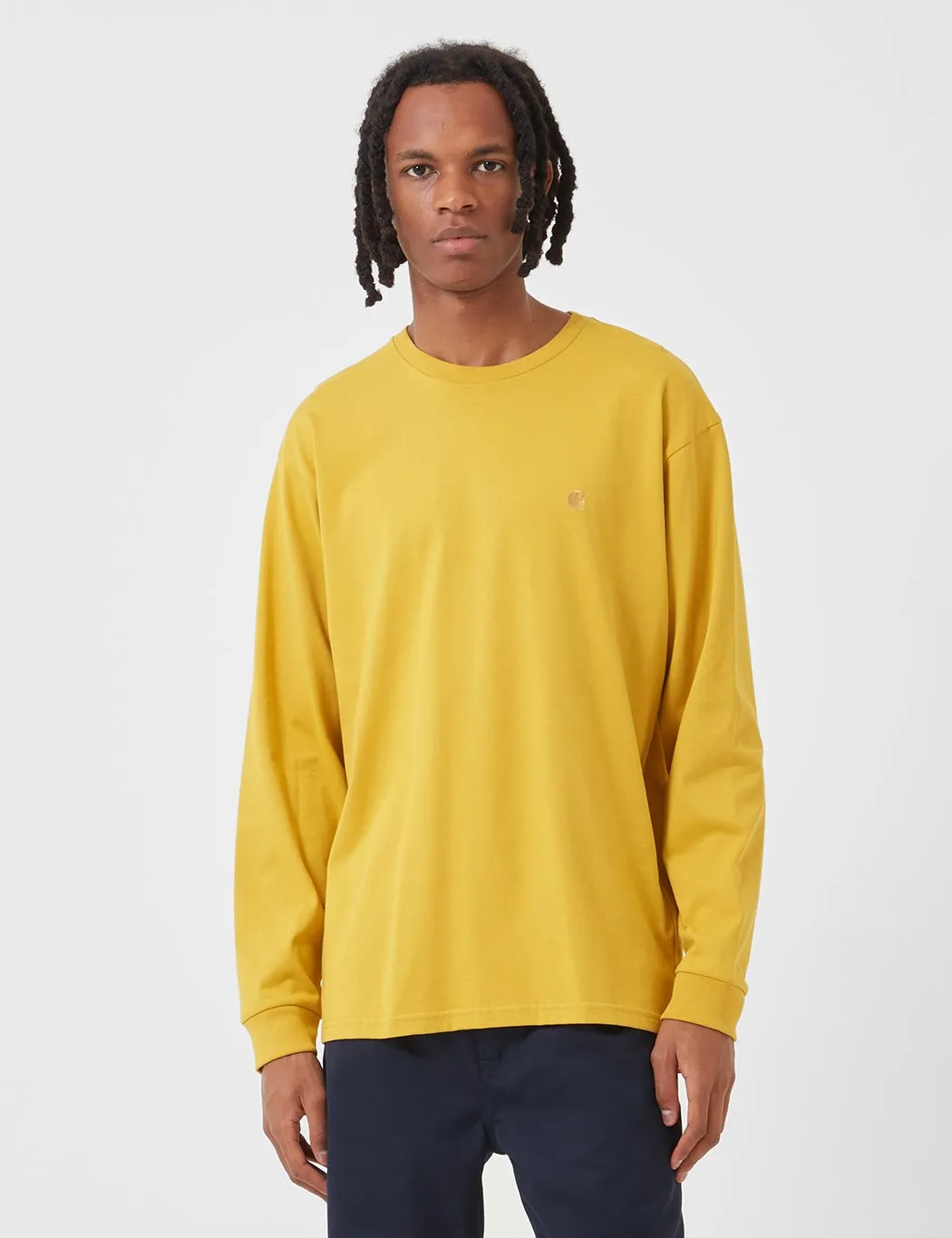 Carhartt-WIP Chase Long Sleeve T-Shirt - Colza Yellow