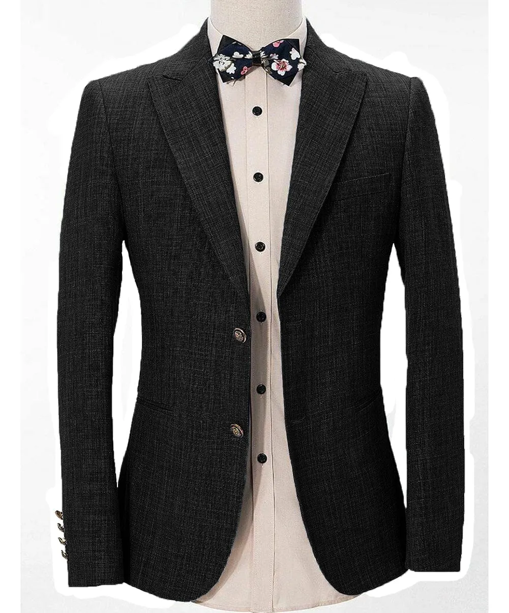 Casual Men's Regular Fashion Peak Lapel Blazer