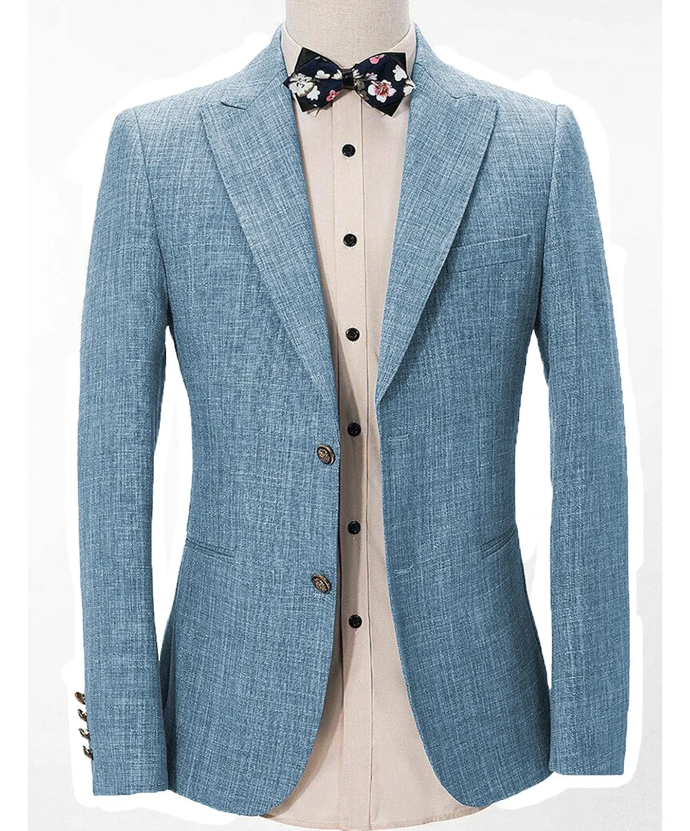 Casual Men's Regular Peak Lapel Blazer