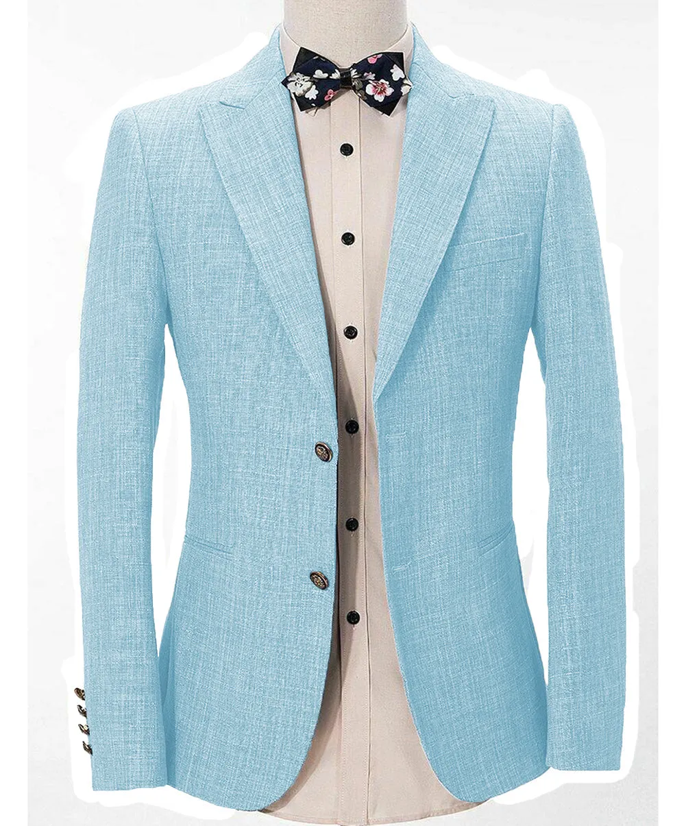 Casual Men's Regular Peak Lapel Blazer