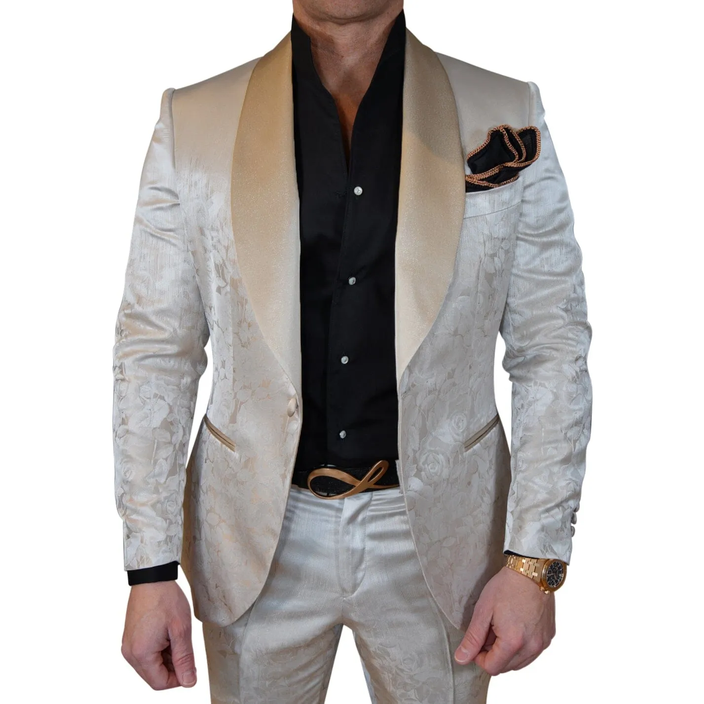 Champagne Sateen Ombre Dinner Jacket