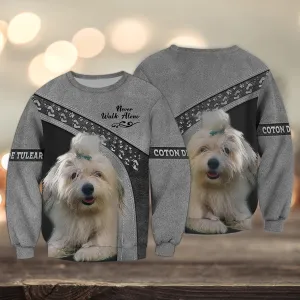 COTON DE TULEAR Love Never Walk Alone 3D Full Print Sweatshirt