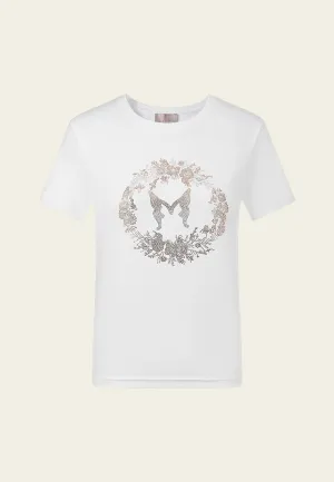 Crystal-embellished T-shirt