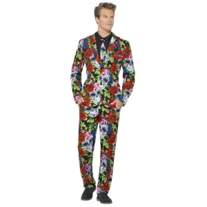 Day of the Dead Stand Out Suit, Multi-Coloured