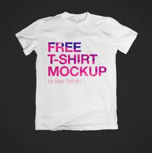 Free Plain Simple T-Shirt Mockup