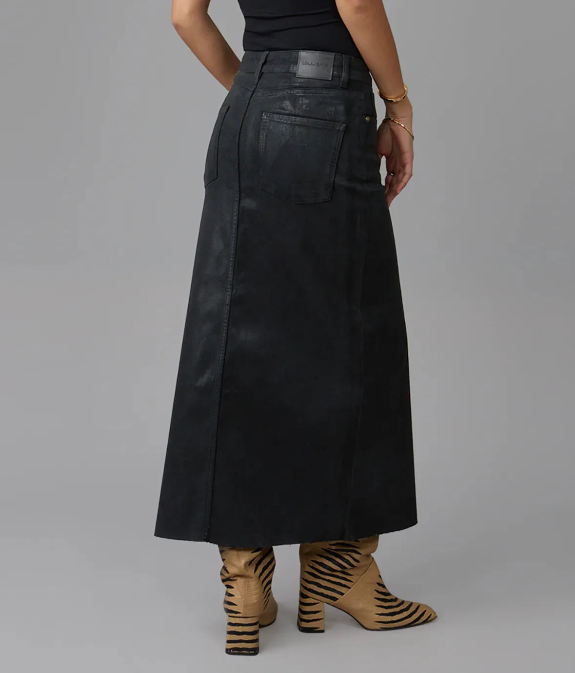 Halston High Rise Maxi Skirt