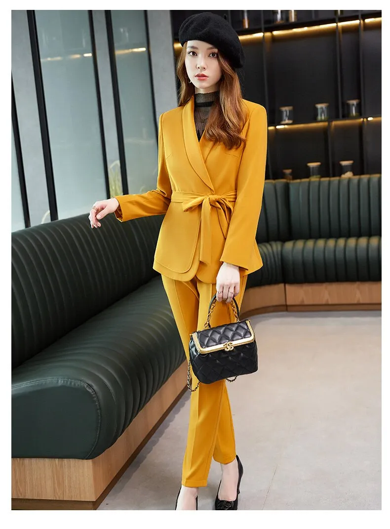 High Street Boss Lady Fancy Pantsuit | Suit Coat | Women's Pantsuits | Modern Blazer