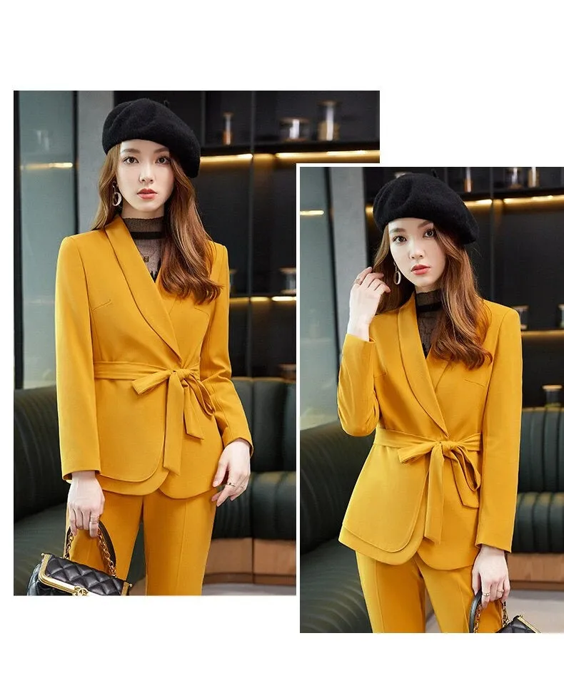 High Street Boss Lady Fancy Pantsuit | Suit Coat | Women's Pantsuits | Modern Blazer