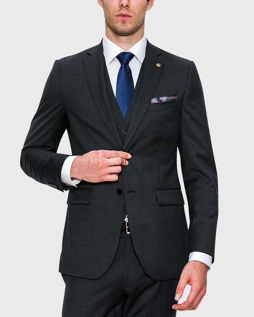 JOE BLACK FCZ027 CHARCOAL ANCHOR SUIT JACKET