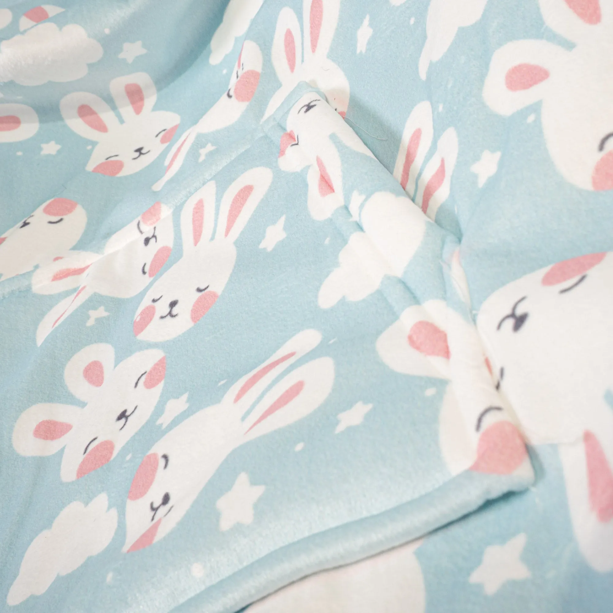 Kids Oversized Hoodie Blanket Sweatshirt - Minky Rabbit