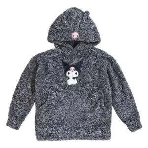 Kuromi Fluffy Hoodie With Ears