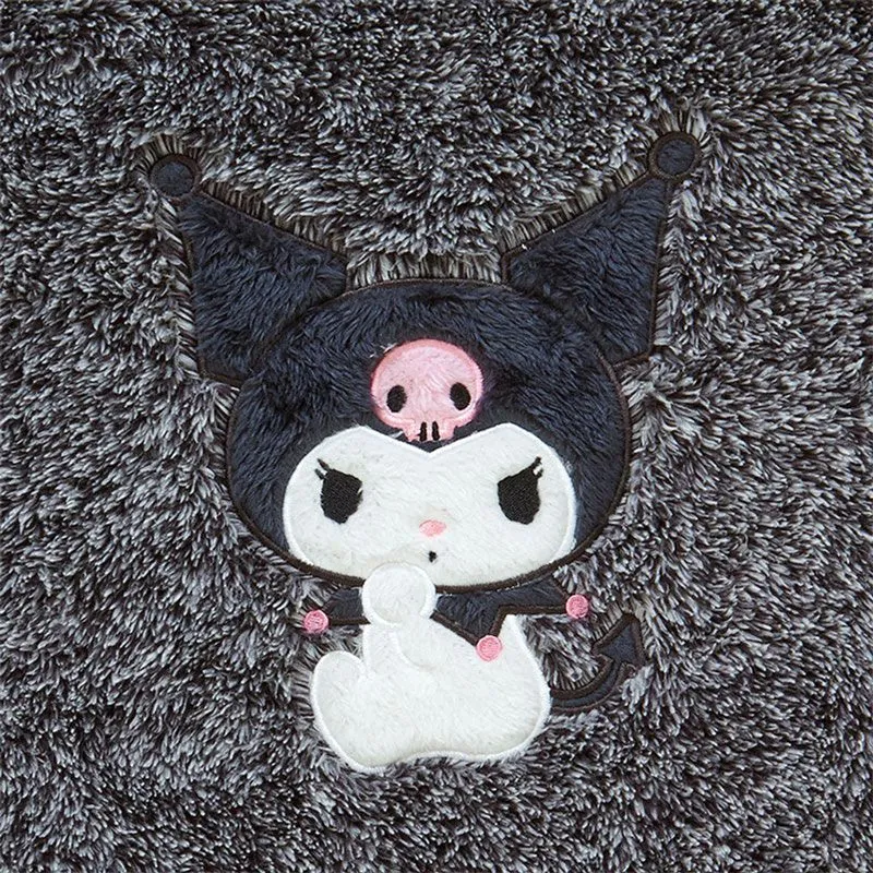 Kuromi Fluffy Hoodie With Ears