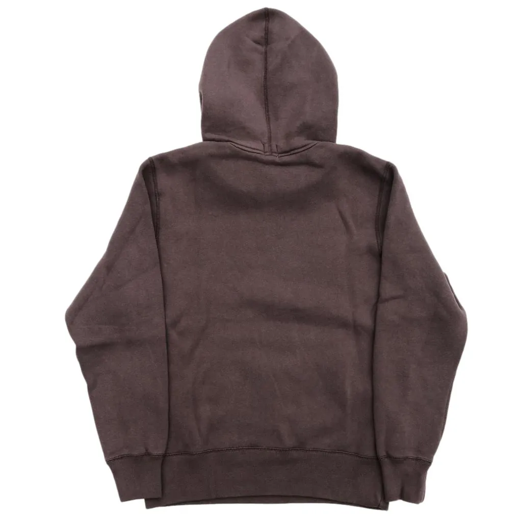 Loop & Weft Super Fluffy Knit After Hood Sweatshirt (Black)