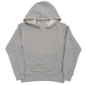 Loop & Weft Super Fluffy Knit Double-V After Hood Sweatshirt (Gray)