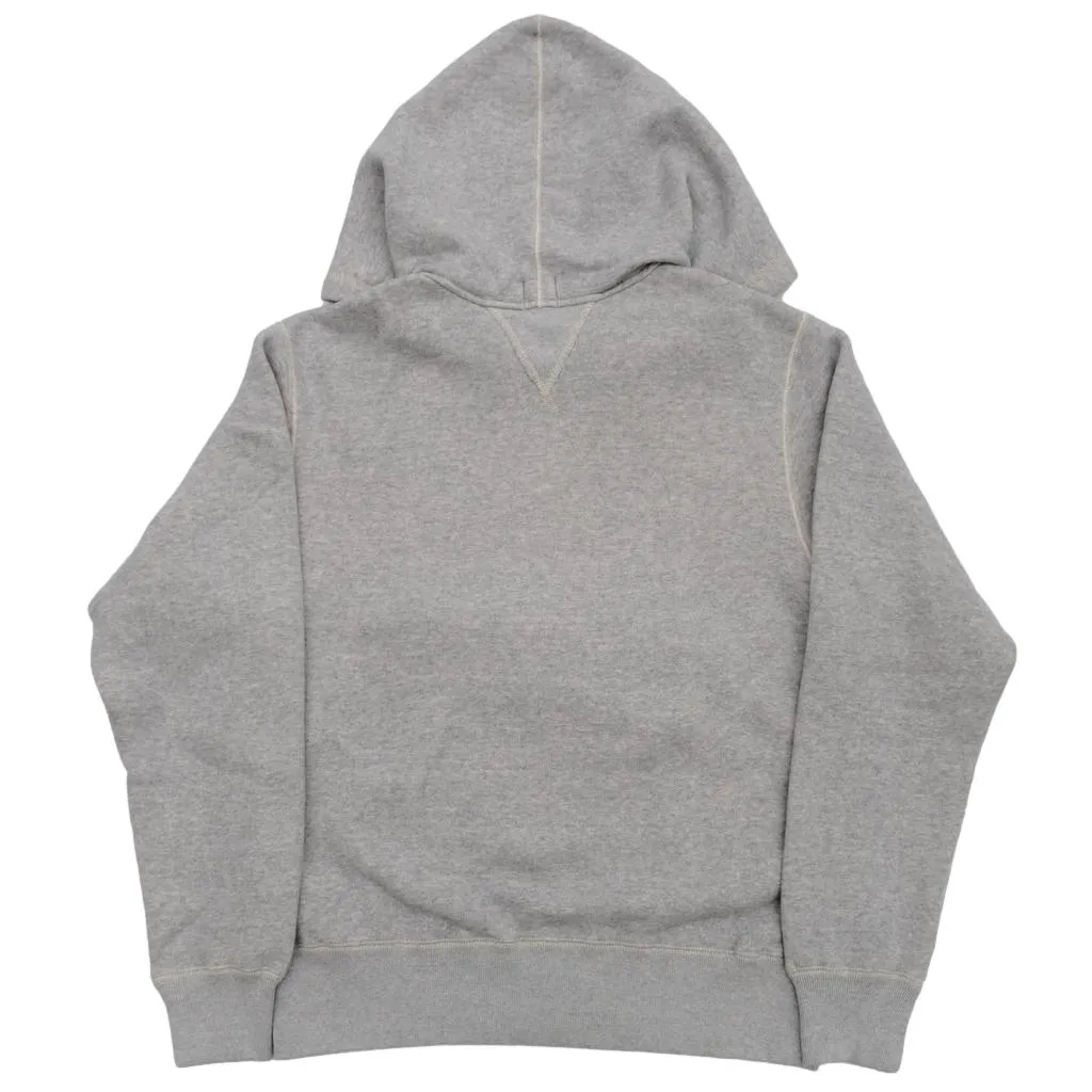 Loop & Weft Super Fluffy Knit Double-V After Hood Sweatshirt (Gray)