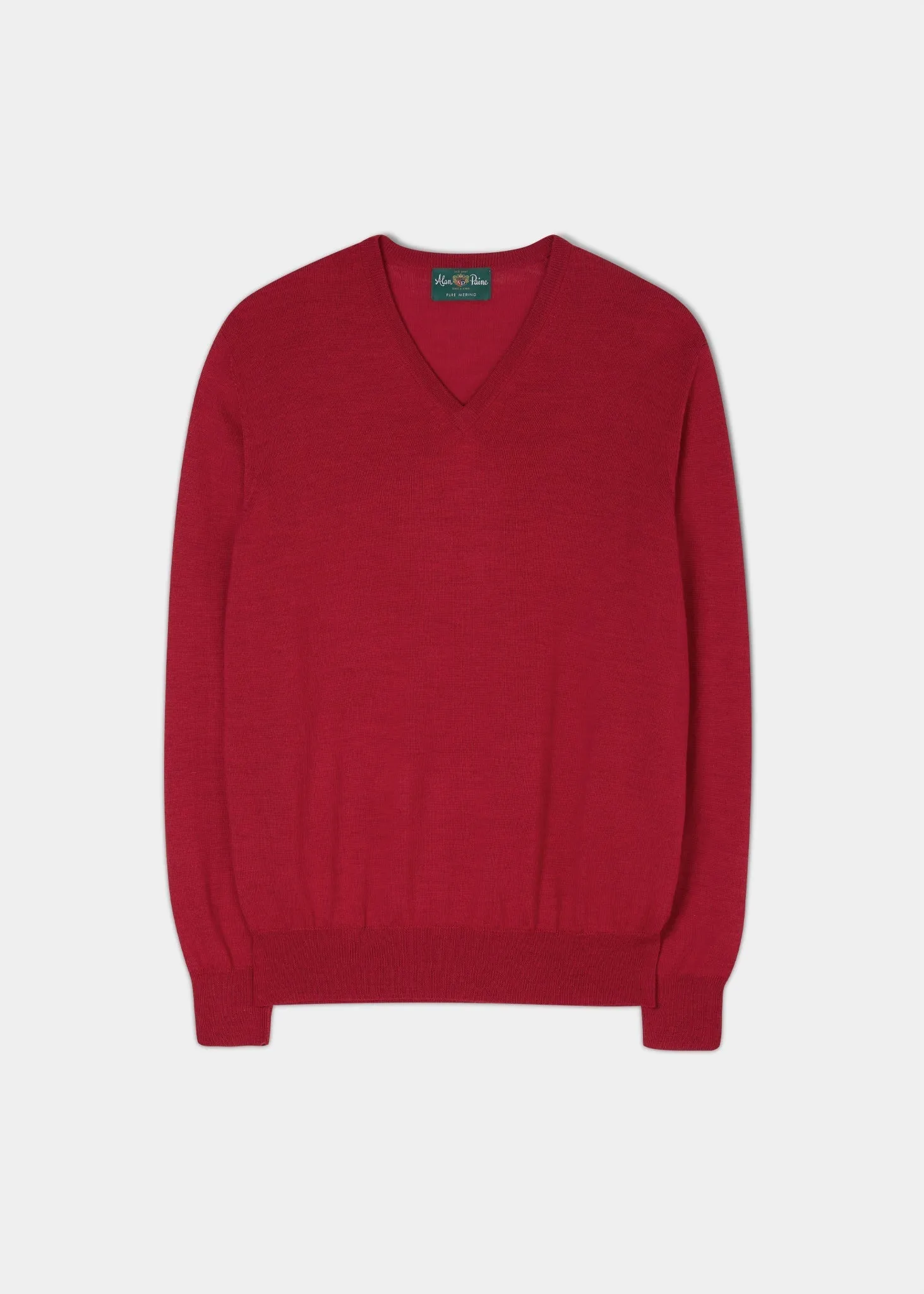 Millbreck Merino Wool Jumper in Ember - Regular Fit