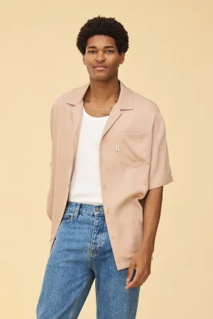 NUDE TENCEL CUBAN SS SHIRT