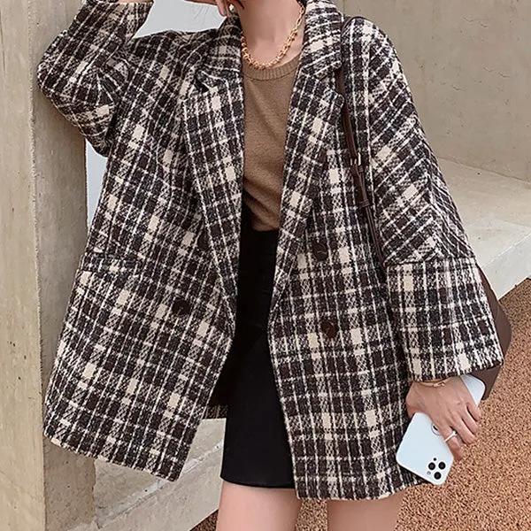 Old Money Plaid Jacket