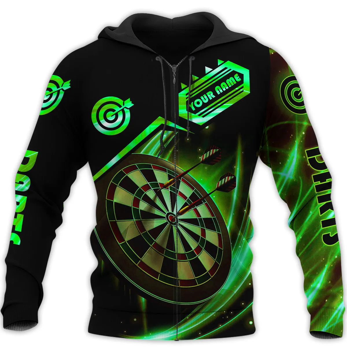 Personalized Name Darts Guitar Hoodie Unisex Shirt, Perfect Shirt for Dart Lover