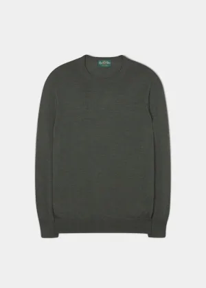 Radstone Men's Merino Wool Jumper in Seaweed - Regular Fit