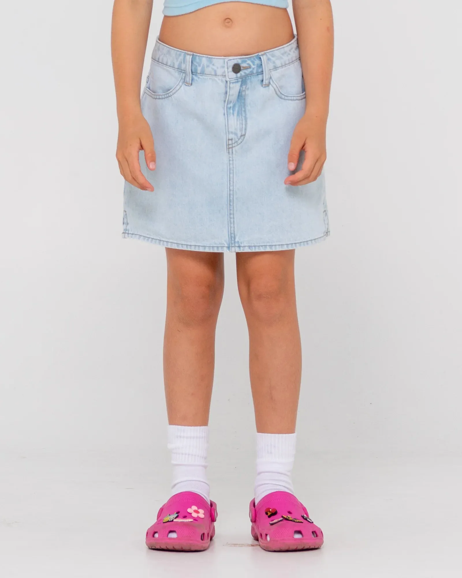 Rusty Mavericks Low Rise Girls Denim Skirt