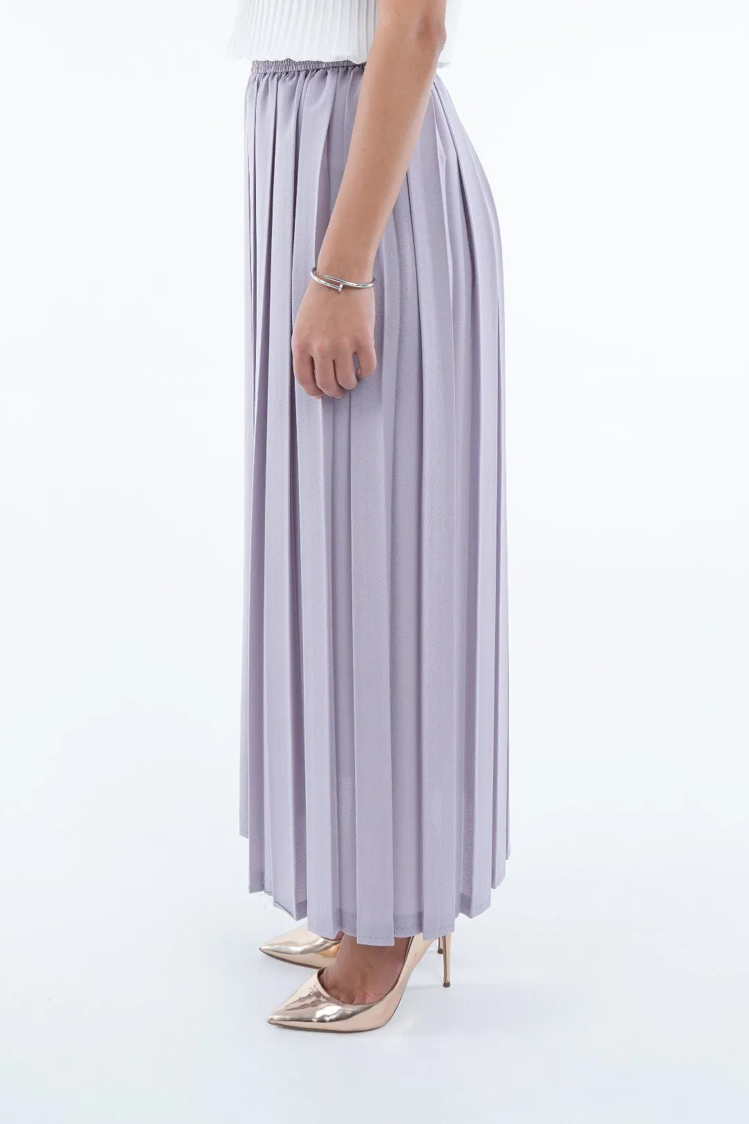 Sadie A-Line Skirt With Box Pleats