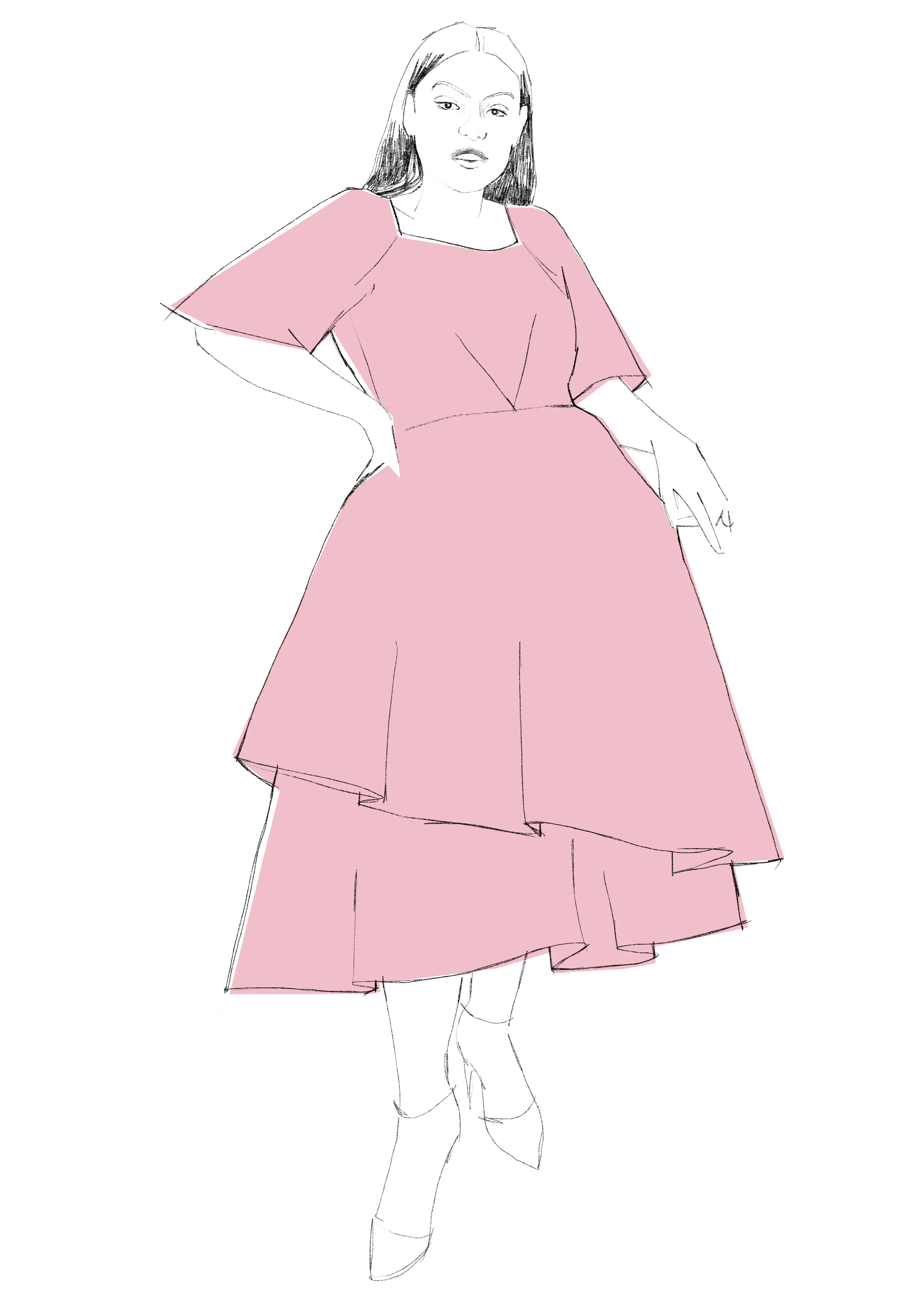 Sandeep Dress & Skirt  - PDF sewing pattern UK 2-38