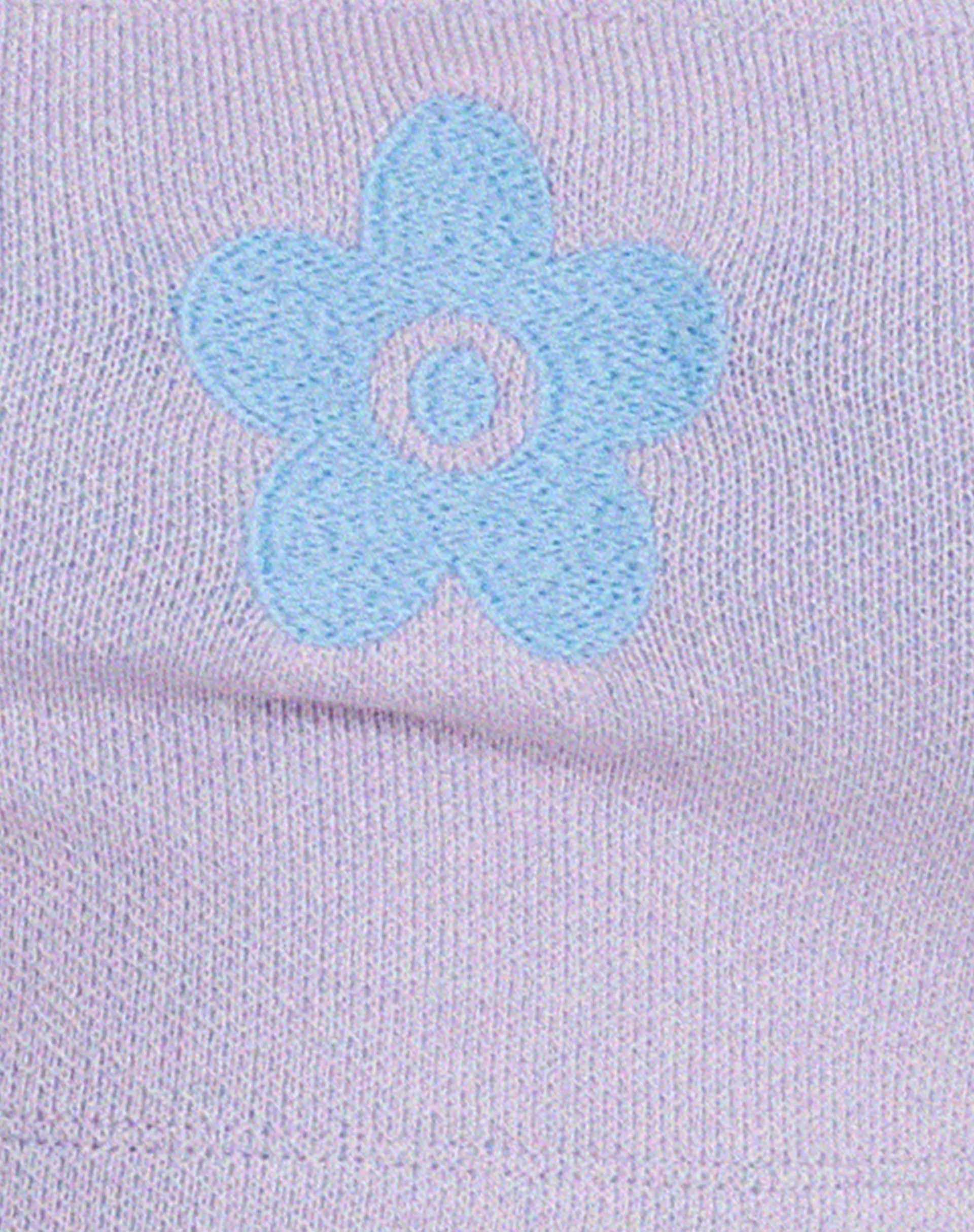 Sidra Crop Top in Lilac Cute Daisy Blue