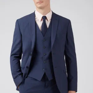 Ted Baker Slim Fit Blue Panama Jacket