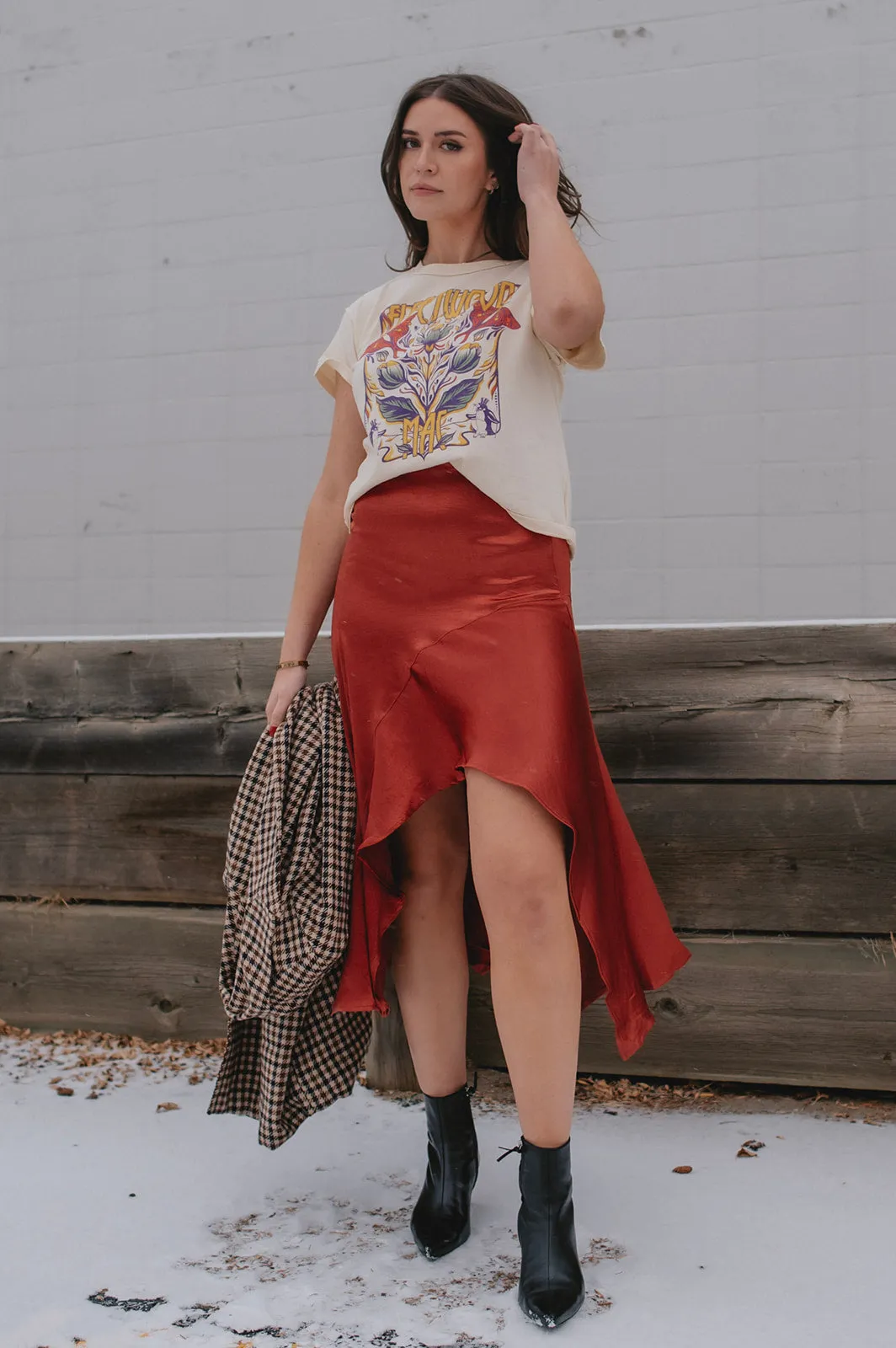 The Sunrise Asymmetrical Skirt by Free People