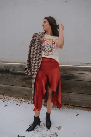 The Sunrise Asymmetrical Skirt by Free People