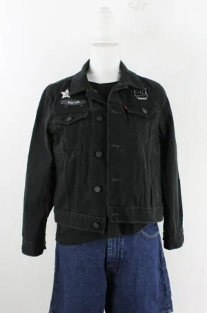 Vintage Black Levis Denim Jacket (M)