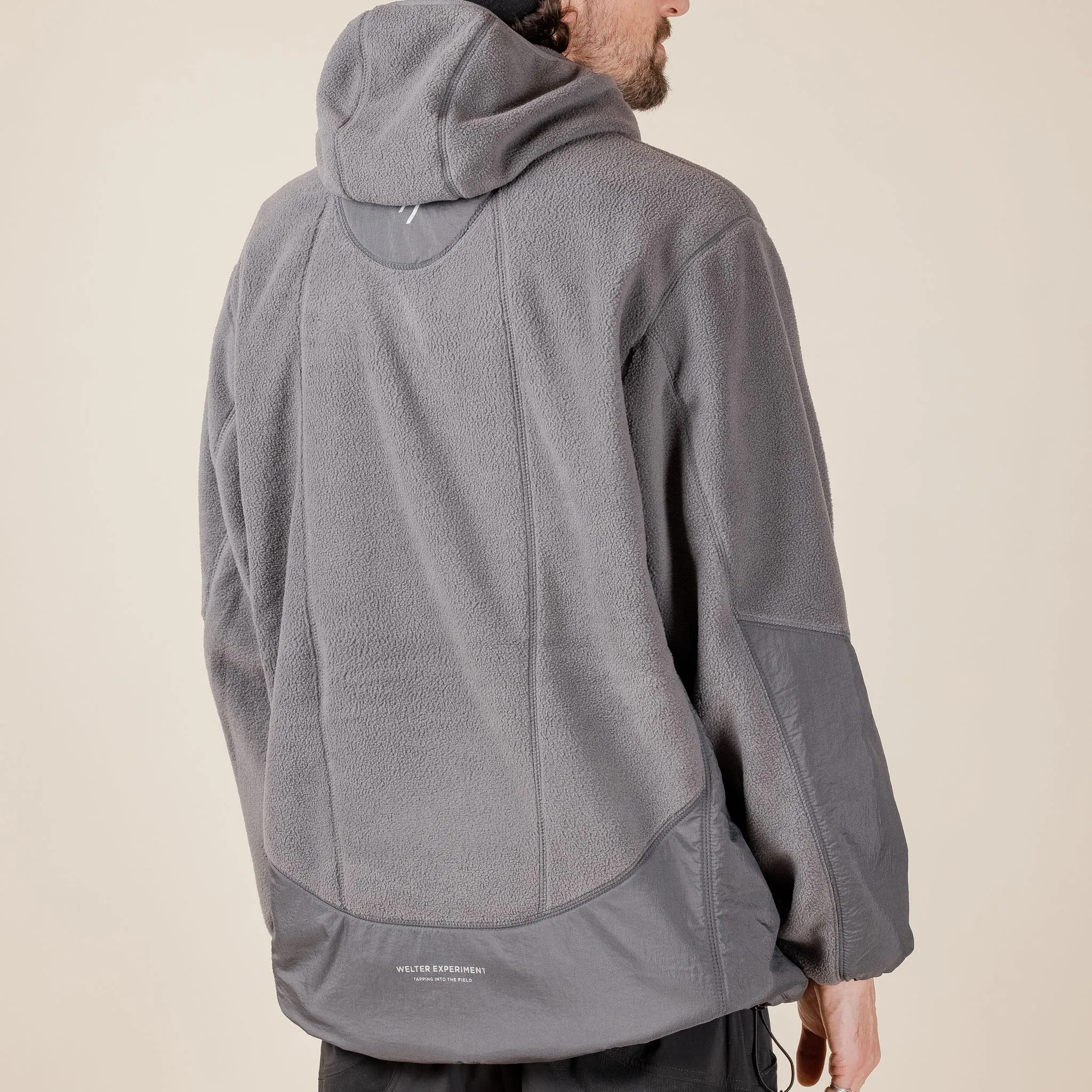 Welter Experiment - WOL037 Explore Fleece Pullover Hoodie - Charcoal Grey