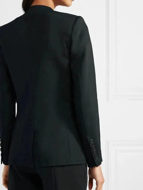 Wenkouban-Winter outfits Christmas Black Friday Padded Shoulder Slim Waist Suit Blazer