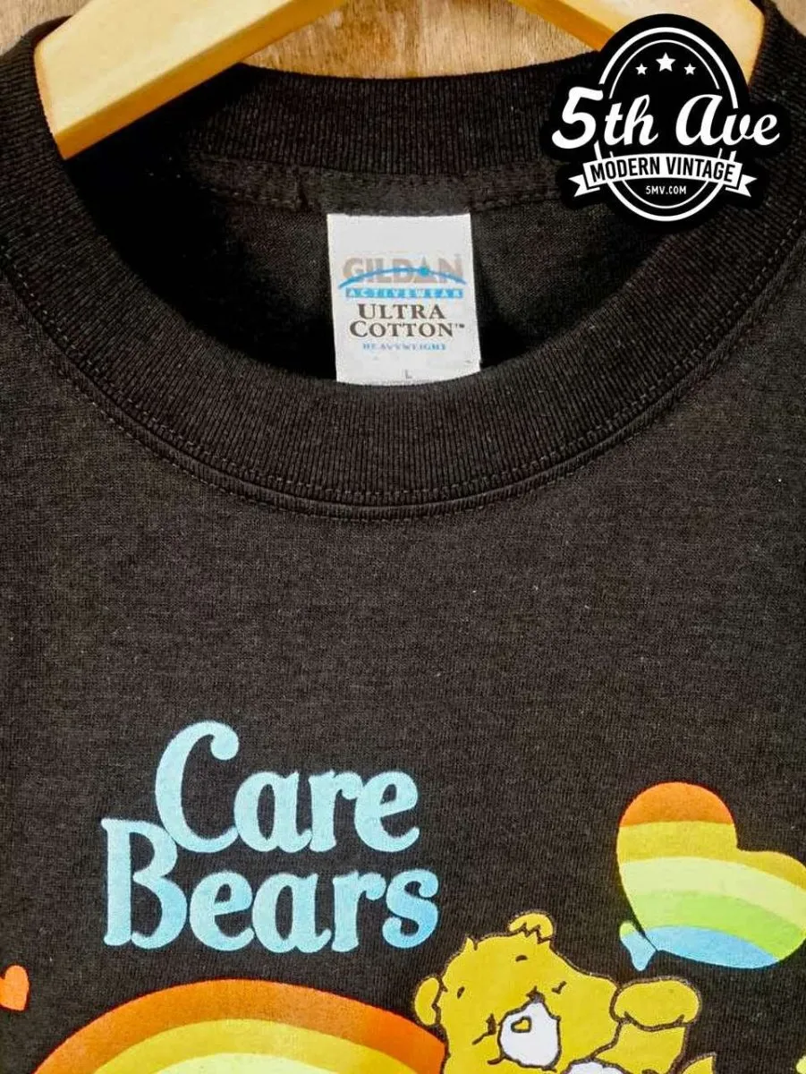 Whimsical Care Bears Paradise: Short Sleeve Crewneck t shirt