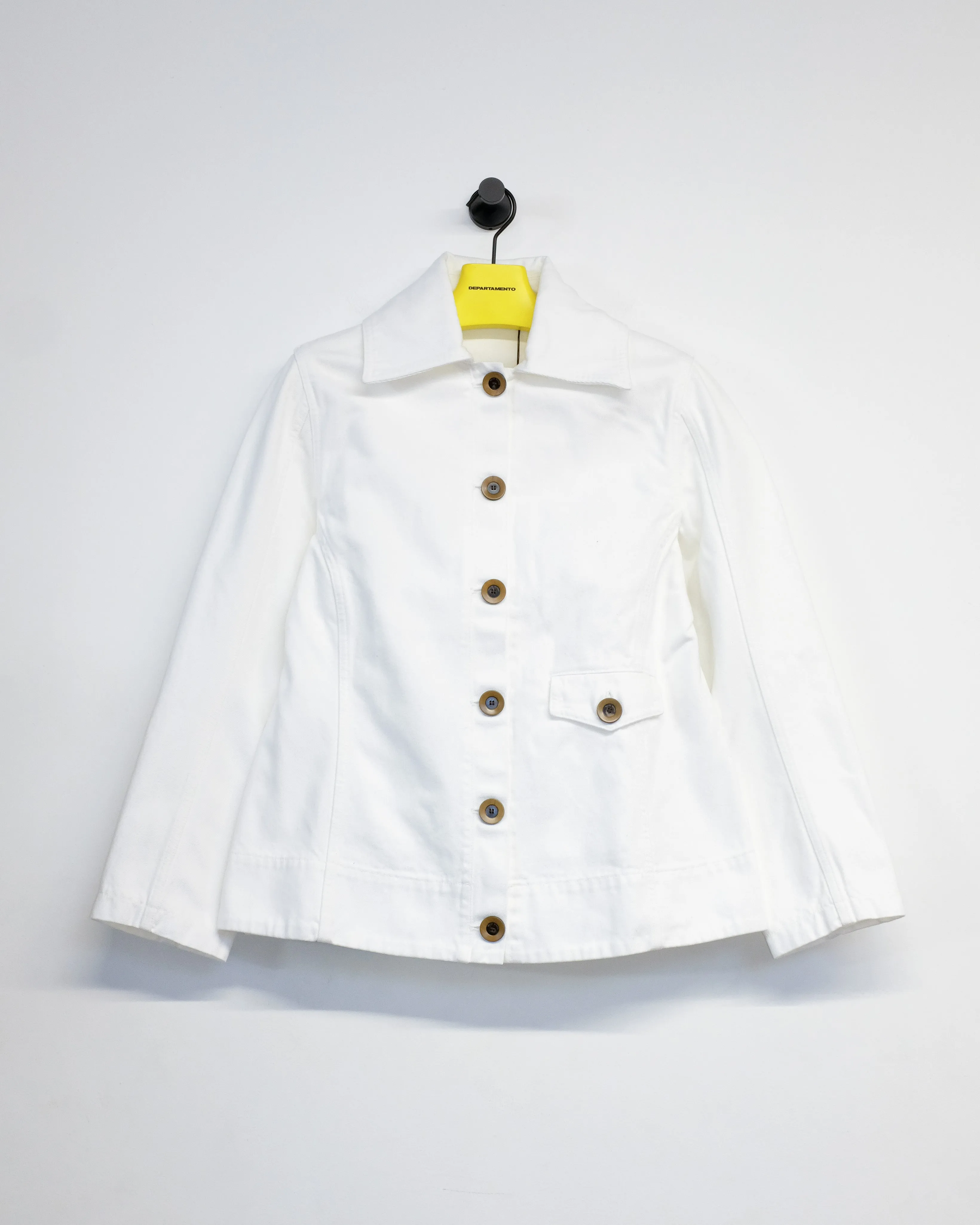 White enzyme Wash Denim Heritage Jacket